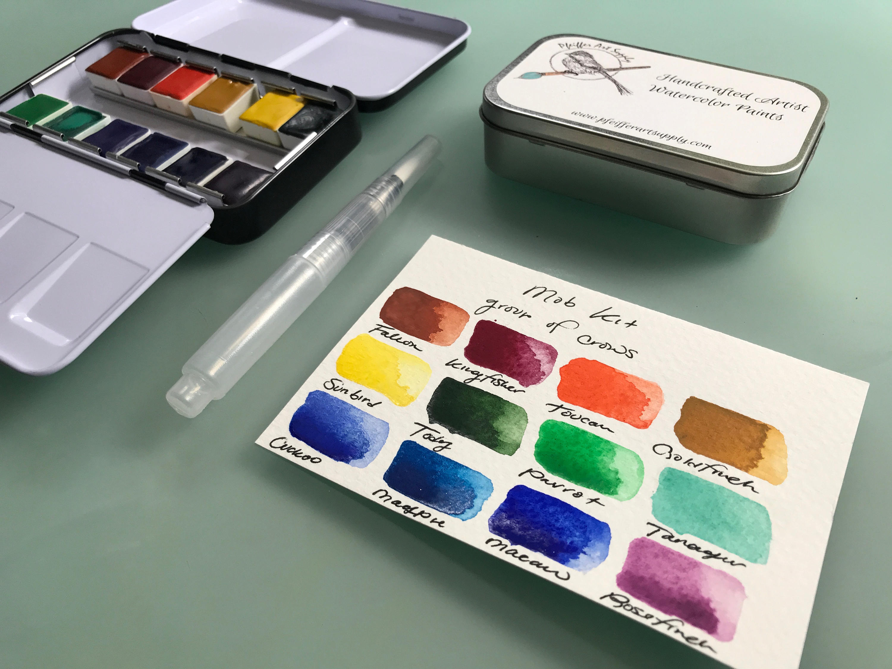 MozArt Komorebi Metallic Premium Watercolor Paint Set, Set of 6